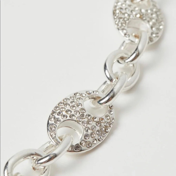 H&M NWT Rhinestone-decorated  Necklace - Picture 2 of 4